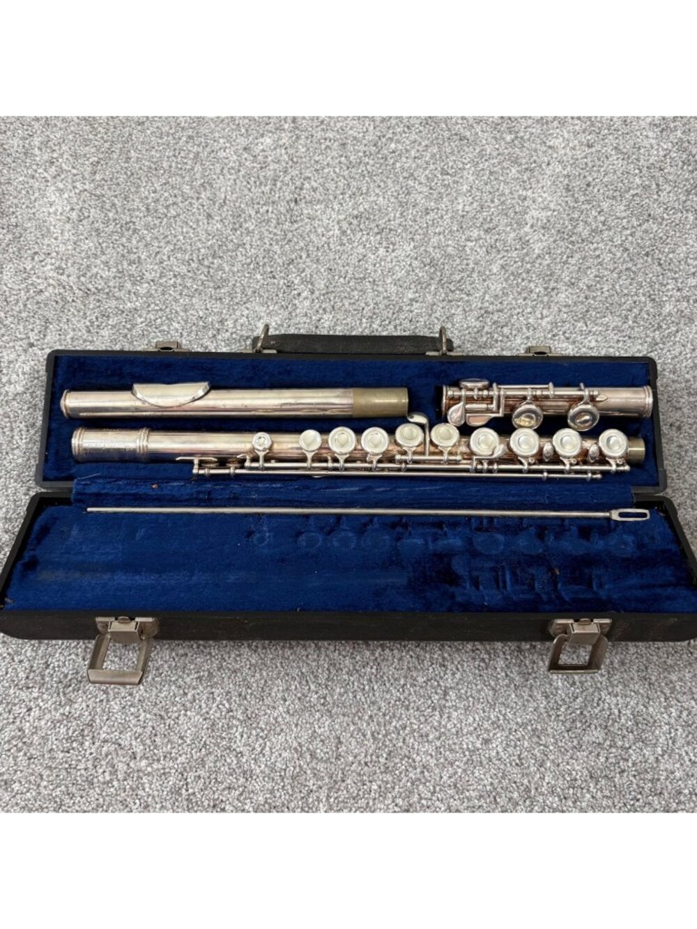 Gemeinhardt M2 Silver Flute With Case & Cleaning Rod 1972-1975